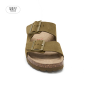 Malibu Hunter Green Sandal Soft Footbed